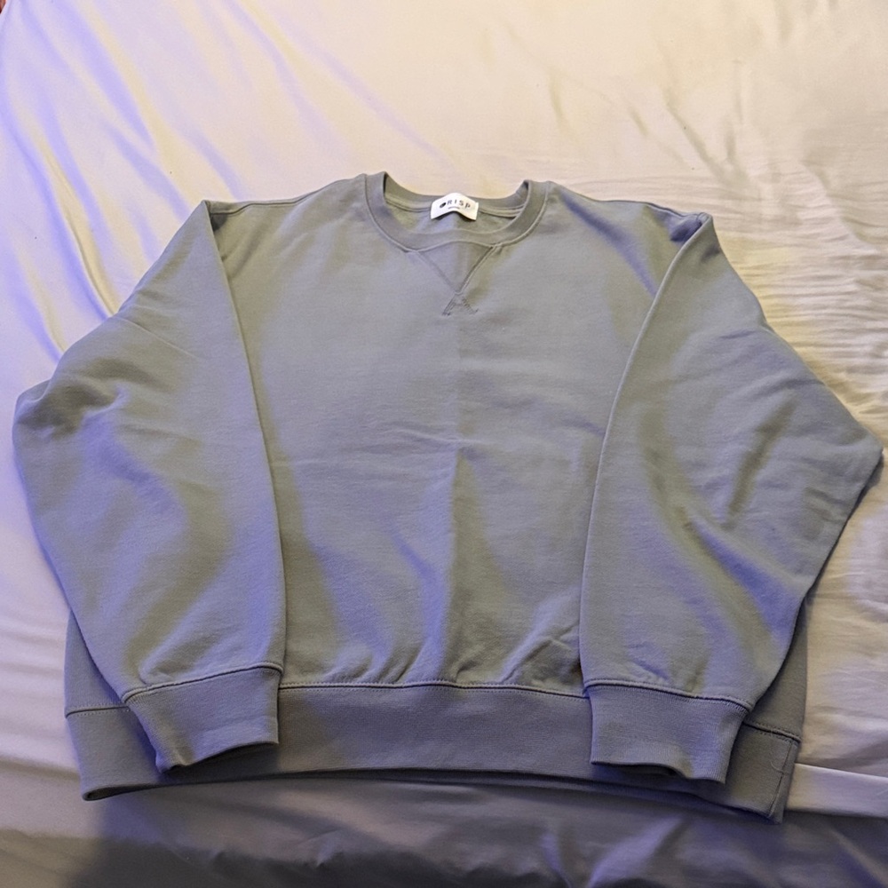 Crisp Mens Grey Heavy Crewneck